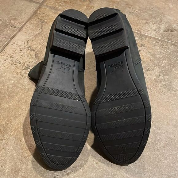 Sorel Lolla Black Chelsea Ankle Boots Womens Size 8.5 NL3078-010 - Picture 8 of 12